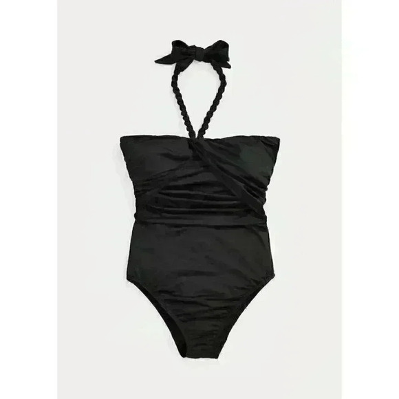 NEW! Lauren Ralph Lauren Women's 10 Twist-Bandeau One-Piece Swimsuit NWT $140 - Picture 1 of 1